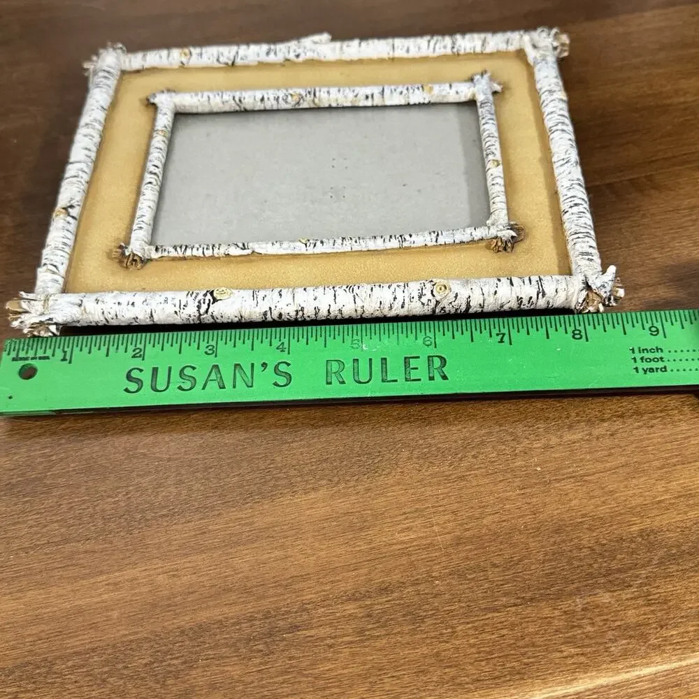 Birch Wood 5x7 Picture Frame Faux-Wood Rustic Photo